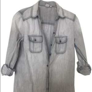BP Lightwash Gray Denim Top